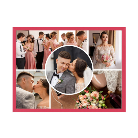 Ihr Foto als Poster + Amaranth-Rahmen 40x30 cm