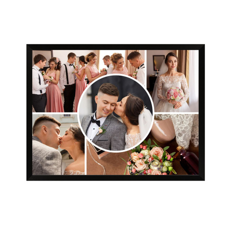 Dein Foto als Poster + schwarzer Rahmen 40x30 cm