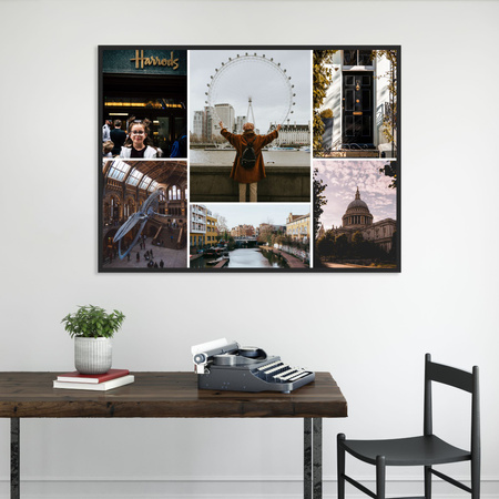 Dein Foto als Poster + Goldrahmen 30x24 cm