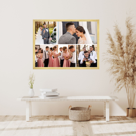 Dein Foto als Poster + weißer Rahmen 50x40 cm