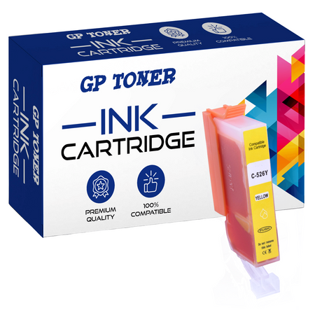 Ersatztinte für CANON Pixma iP4850 MG5250 6250 8120 GP-C526XL Y GP