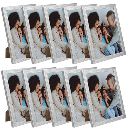10x Silberner Bilderrahmen 18x24, I L13,15,039 Plexi