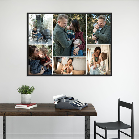 Dein Foto als Poster + Silberrahmen 29,7x21