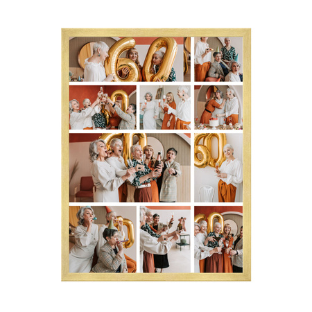 Dein Foto als Poster + Goldrahmen 50x70 cm