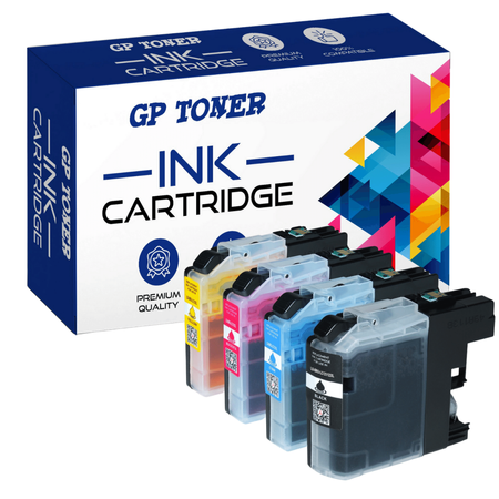 4x Ersatztinte für Brother LC123 DCP-J132w J152w J552dw MFC-J4410dw 4510dw - GP-B123CMYK XL SET