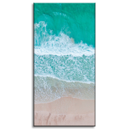 Leinwandgemälde Meereswellen Wasser Strand 40x80 cm