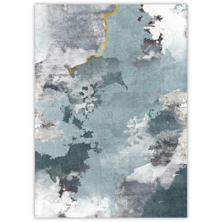 Poster Abstraktion_2 21X29,7 cm + Rahmen aus grauem Stein