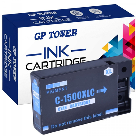 Ersatztinte für Canon PGI-1500XLC Maxify MB2000 MB2050 MB2150 MB2350 MB2700 MB2750 - GP-C1500XL C