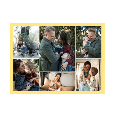 Dein Foto als Poster + gelber Rahmen 29,7x21