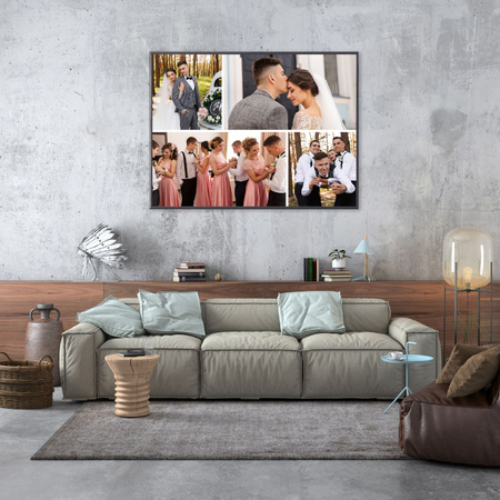 Dein Foto als Poster + weißer Rahmen 50x40 cm