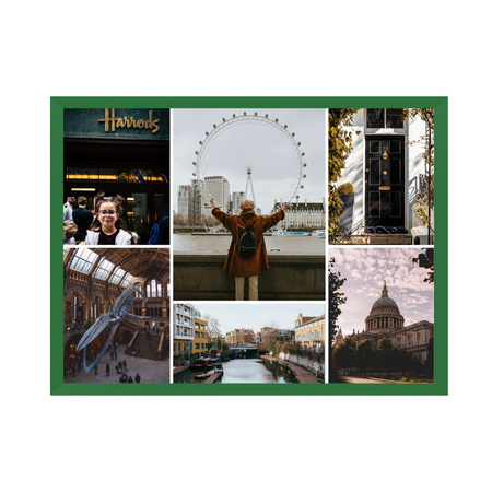 Dein Foto als Poster + grüner Rahmen 30x24 cm