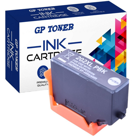 Tinten für Epson 202XL Expression Premium XP-6000 XP-6005 XP-6100 – GP-E202PBK – Fotoschwarz