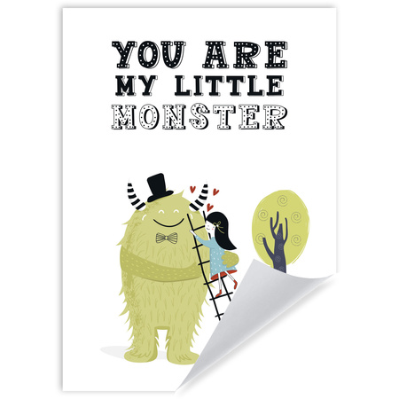 Kinderplakat Du bist mein kleines Monster 50X70 cm
