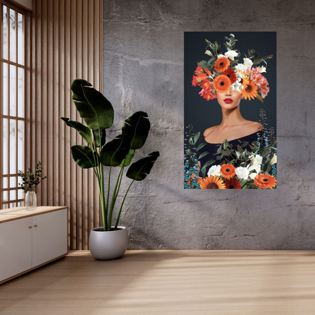 Leinwandgemälde Menschen Blumen Moderne Kunst 40x80 cm