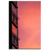 Leinwandgemälde Pink Sky Sunset Building 80x120