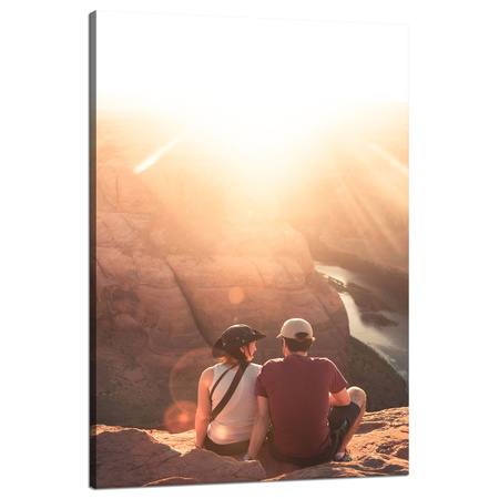 Leinwandgemälde Grand Canyon Paar Sun River 80x120