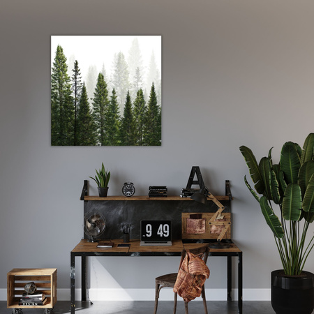 Leinwandgemälde Regenwald Natur Bäume 40X40 cm