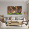 Leinwandgemälde Straße zwischen Bäumen Natur 120x80 cm