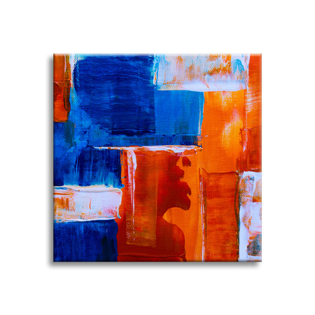 Leinwandgemälde Abstraktes Meisterwerk AUF LEINWAND 90x90