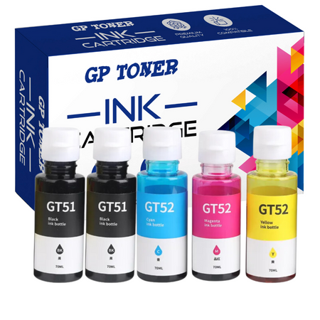 Set mit 5x Tinte für HP Deskjet 5800 Serie 5810 5820 GP-H52CMYKK