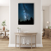 Leinwandgemälde Space Night Forest Nebula 80x120