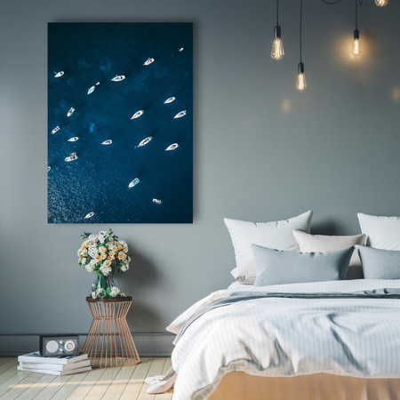 Leinwandgemälde Natur Schiffe Boote Meer Ozean 80x120