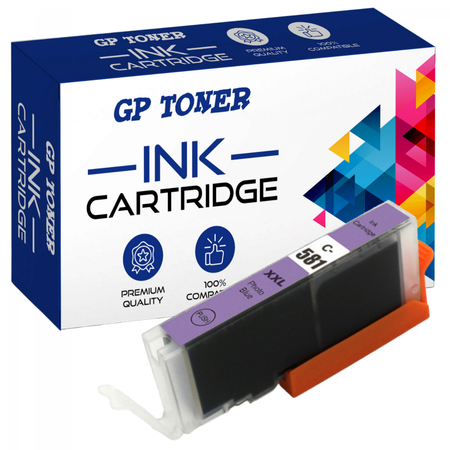 Ersatztinte für Canon Pixma TS6150 TS6151 TR7550 TR8550 CLI-581XL Fotoblau – GP-C581XL PB