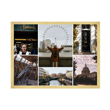 Dein Foto als Poster + Goldrahmen 30x24 cm