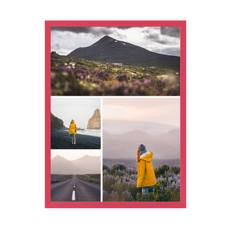 Ihr Foto als Poster + Amaranth-Rahmen 24x30 cm