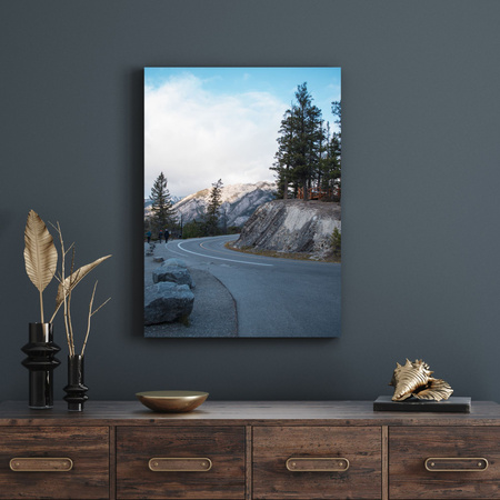 Leinwandgemälde Nature Road Berge 30x40 cm