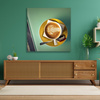 Leinwandgemälde Kaffee Vintage Stilvolles Café 90x90