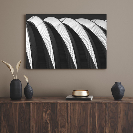 Leinwandgemälde Abstrakt Abstraktes Gebäude 40x30 cm