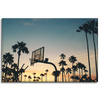 Leinwanddruck Jugend-Basketball-Sonnenuntergang 90x60