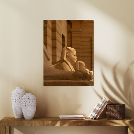 Leinwandgemälde Architektur Ägypten Sphinxen 80x120 cm