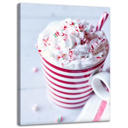 Leinwanddruck Kitchen Drink Schlagsahne 30x40 cm