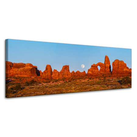 Leinwandgemälde Natur Supermoon 120X40 cm
