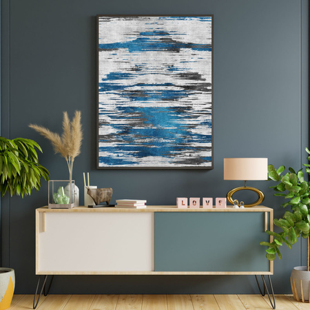 Poster Abstract_8 21X29,7 cm + grauer Steinrahmen