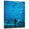 Leinwanddruck People Aquarium 30x40 cm