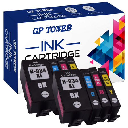 Set mit 8 Kompatibel Druckerpatronen für HP OfficeJet 6800 6815 6835 Serie 934 935 CMYBK GP-H935XL CMYK x2