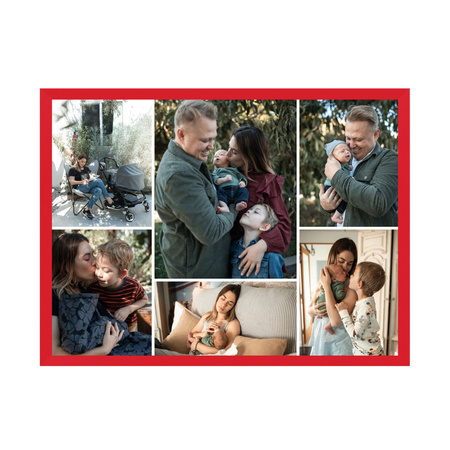 Dein Foto als Poster + roter Rahmen 29,7x21