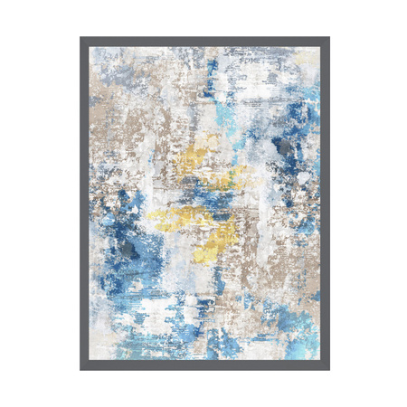 Poster Abstract_6 24X30 cm + grauer Steinrahmen