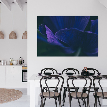 Leinwandgemälde Botanik Lila Blütenblätter 40x30 cm