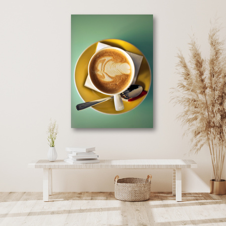 Leinwandgemälde Kaffee Vintage Stilvolles Café 80x120