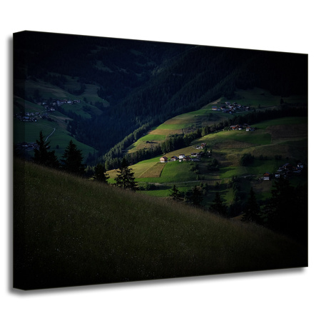 Leinwandgemälde Natur Bergplateau 40x30 cm