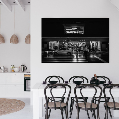 Leinwandgemälde Architektur Taxi 40x30 cm