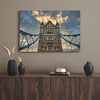 Leinwandgemälde Architektur England Brücke 40x30 cm