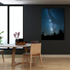 Leinwandgemälde Space Night Forest Nebula 80x120