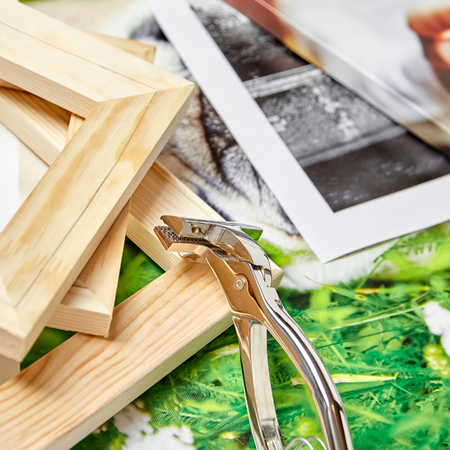 Leinwandgemälde Abstrakte Stickstruktur 90x60