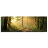 Leinwandgemälde Sonnenlicht Waldweg Natur 120x40 cm