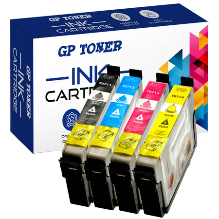 4er-Set Kompatibel Druckerpatronen für Epson Stylus DX 4000 5000 Serie GP-E715CMYK